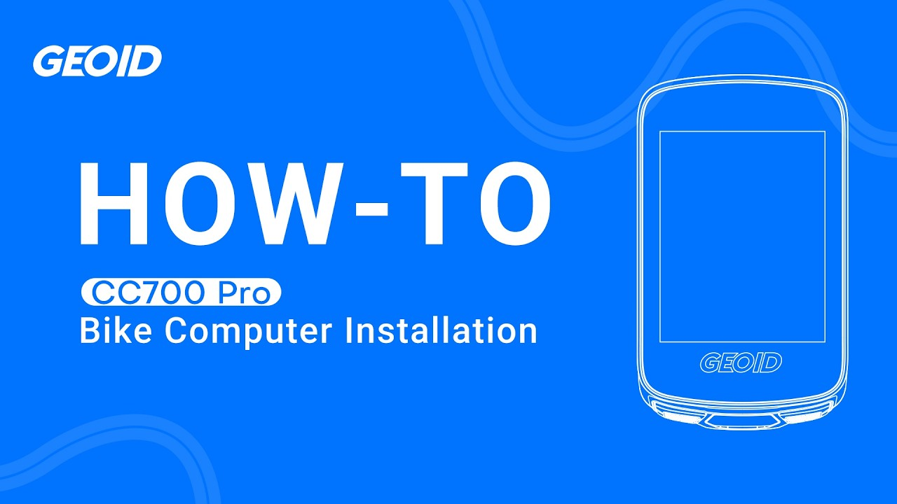 CC700 Pro Bike Computer Installation Video
